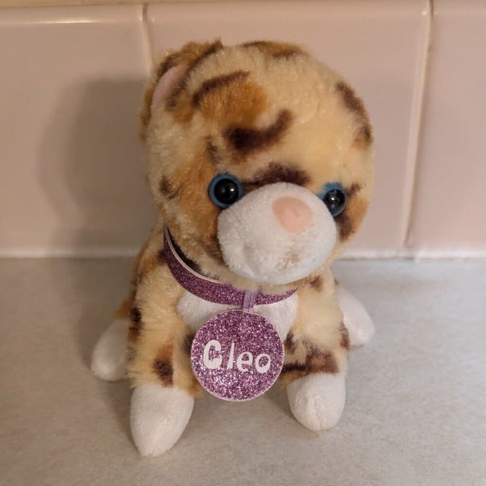 Cleo Cat Stuffed Animal Plush Toy Justice Pet Shop Exclusive Vintage Y2K